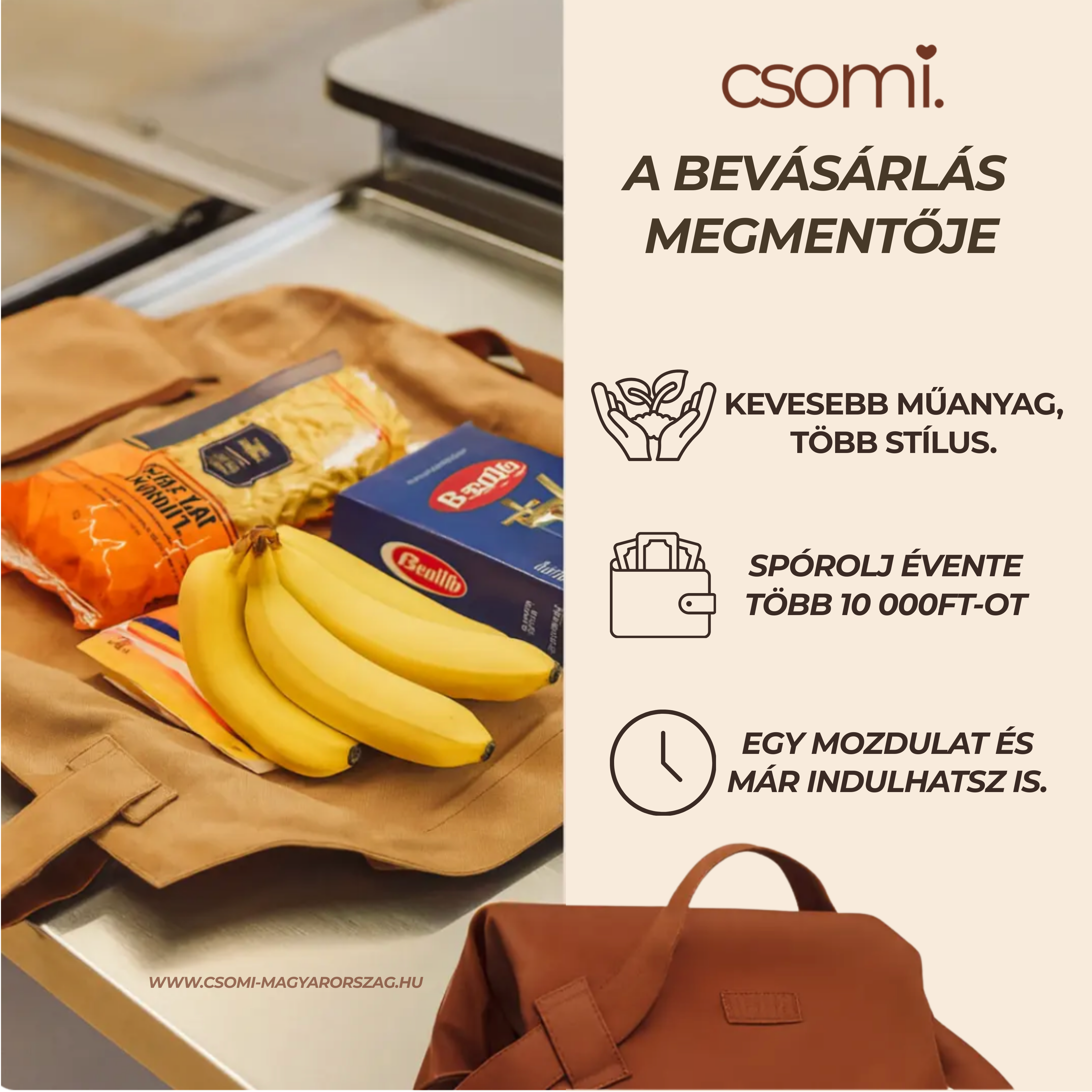 csomi. - bevásárlás könnyítő táska