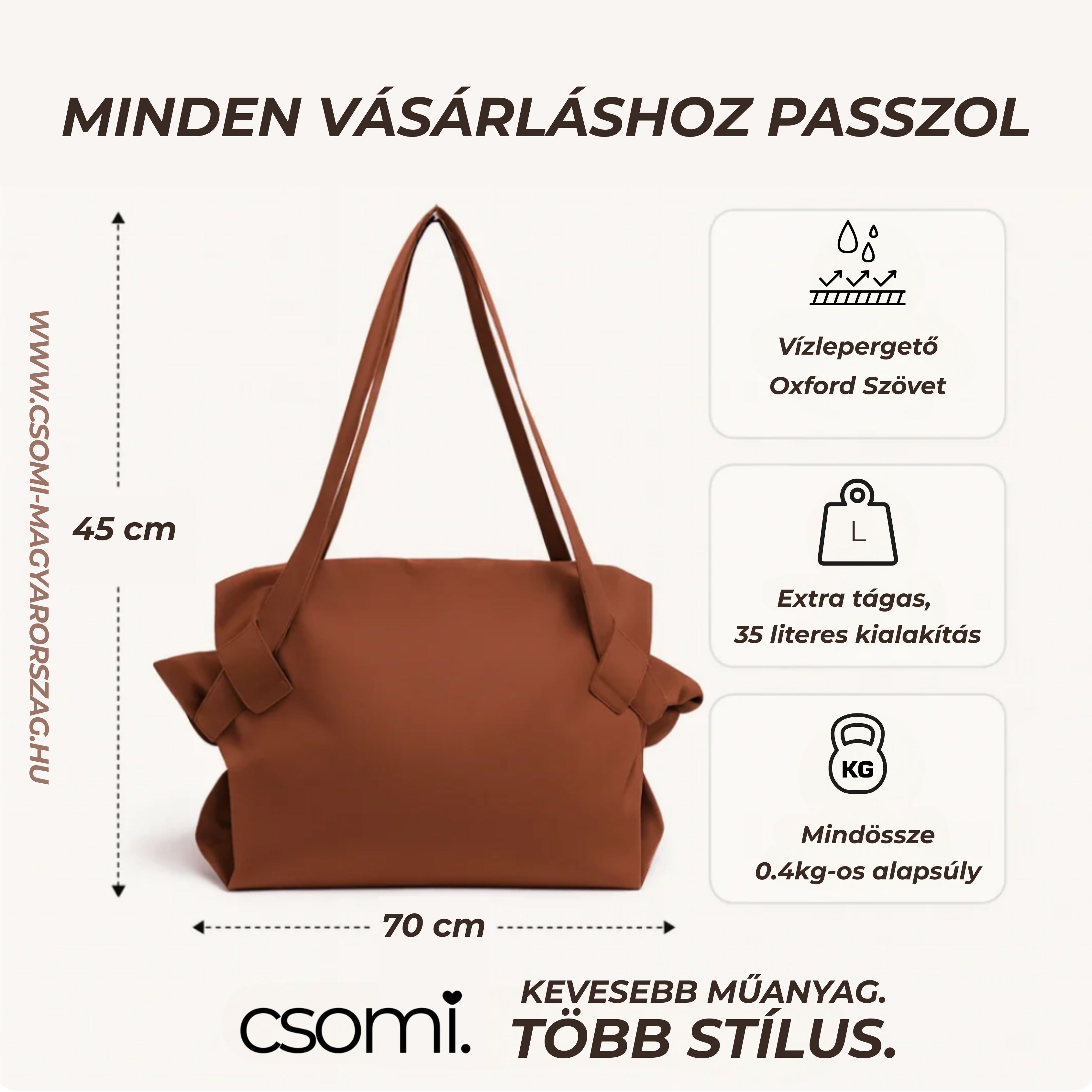 csomi. - bevásárlás könnyítő táska