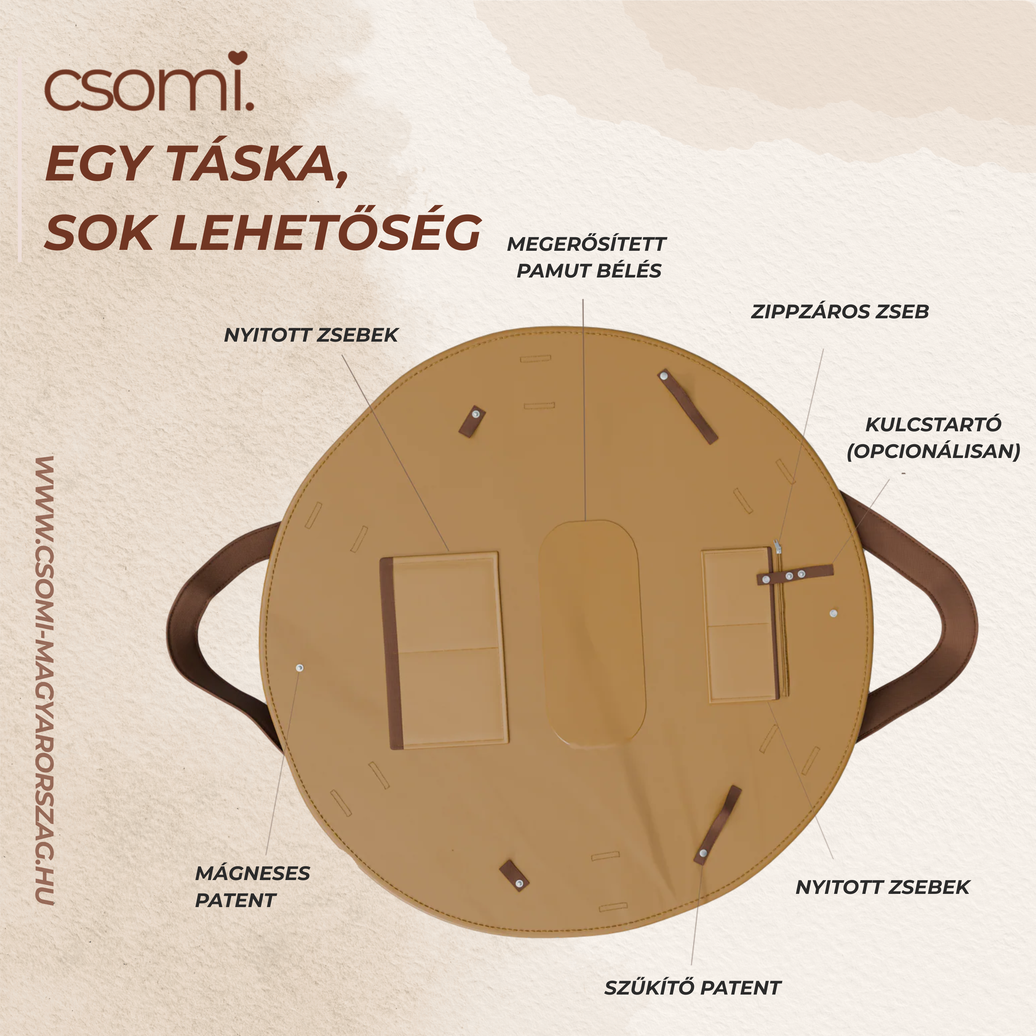csomi. - bevásárlás könnyítő táska